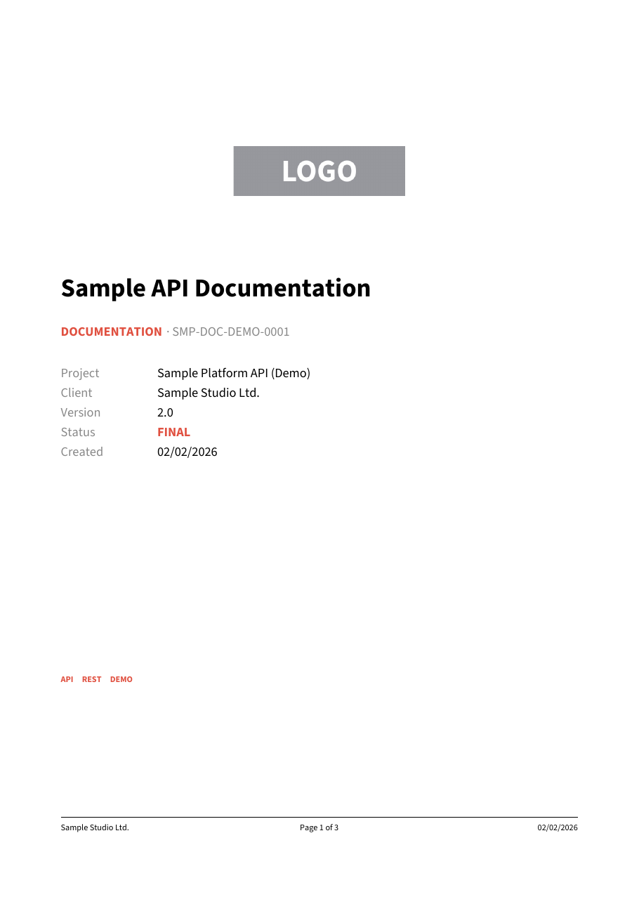 Page 1 of 3 of the rendered PDF