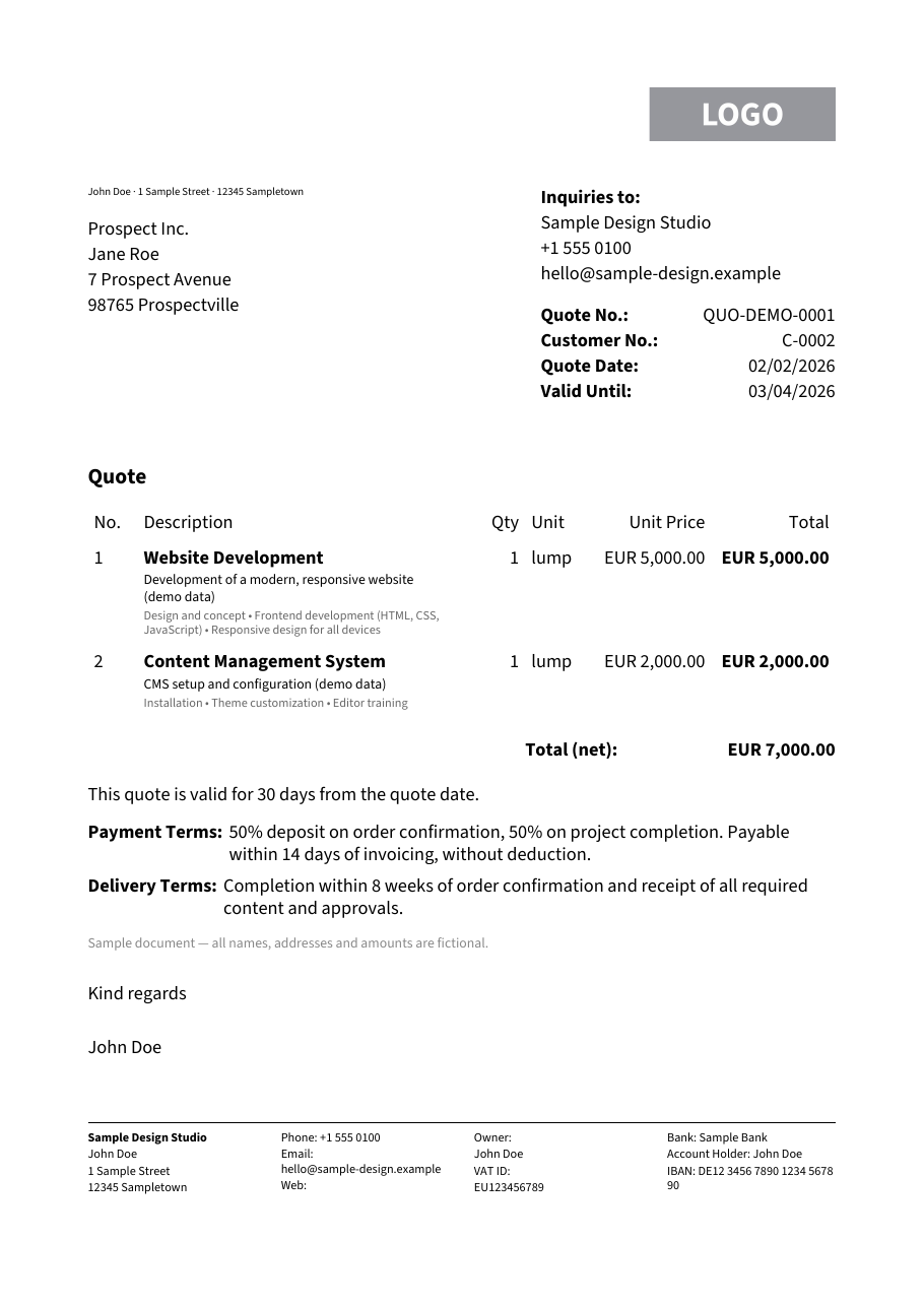 Page 1 of 1 of the rendered PDF